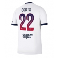 Camiseta Paris Saint-Germain Mika Godts #22 Segunda Equipación Replica 2026-27 mangas cortas